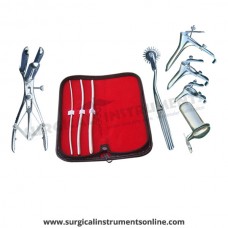 Hegar uterine dilator 3 pieces set,3-4, 5-6, 7-8, pinwheel, mathieu, grave 3pcs, collin large